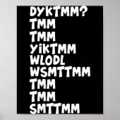 Do You Know The Muffin Man Dyktmm Nostalgia Funny Poster (Voorkant)