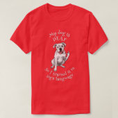 Doaf dog leert gebarentaal t-shirt (Design voorkant)