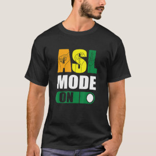 Doaf Pride ASL-modus op handmatige gebarentaal T-shirt