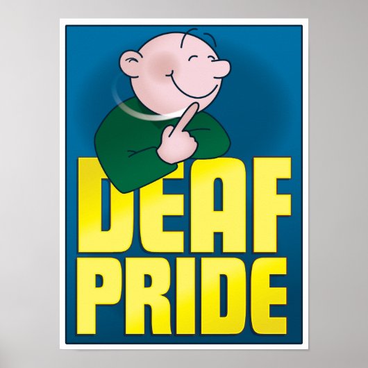 Doaf Pride, poster, groot Poster (Voorkant)