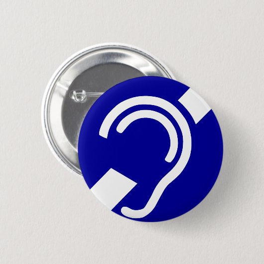 Doafsymbool Ronde Button 5,7 Cm (Voorkant /achterkant)