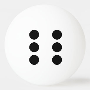 Dobbel 6 pingpongballen