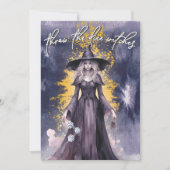 Dobbelheksen Oktober Halloween Bunco Kaart (Voorkant)