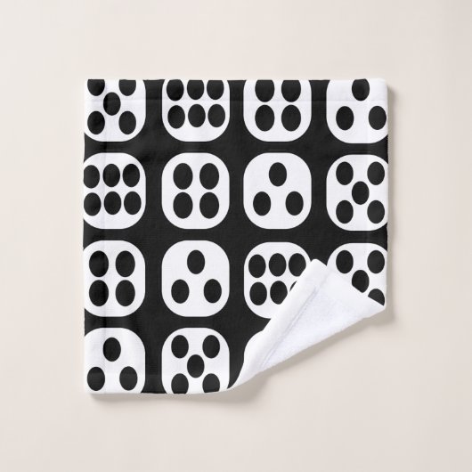 dobbelsteen bad handdoek (Wasdoekje)