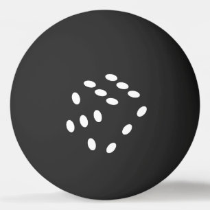 Dobbelsteen, dobbelstenen. Gokken, kansspel, geld Pingpongballen