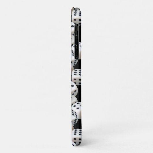dobbelsteen op zwart Case-Mate iPhone case (Achterkant/links)