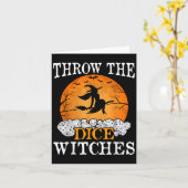 Dobbelstenen Heksen Bunco Feestje  Kaart (Gele Bloem)