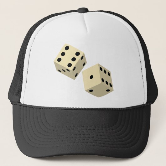 dobbelstenen trucker pet (Voorkant)