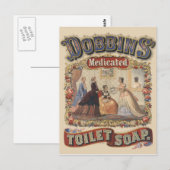 Dobbins' medicinale toiletzeep Advertentie Briefkaart (Voorkant / Achterkant)