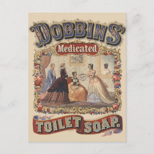 Dobbins' medicinale toiletzeep Advertentie Briefkaart (Voorkant)