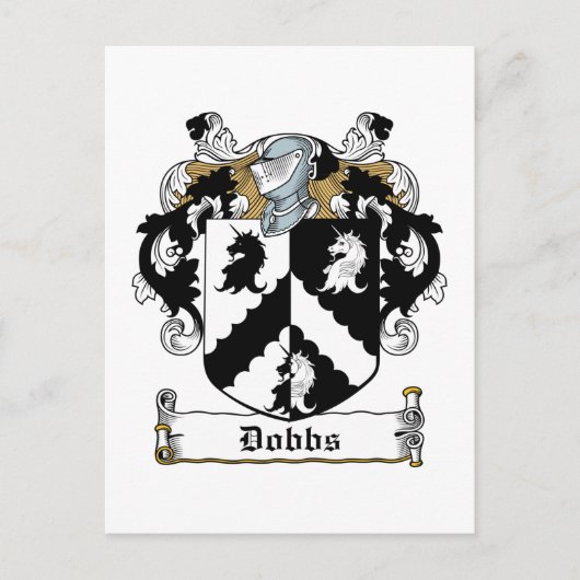 Dobbs Family Crest Briefkaart (Voorkant)