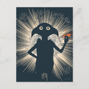 Dobby Casting Magic Briefkaart