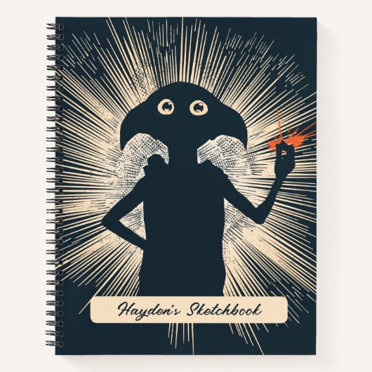 Dobby Casting Magic Tekening Notitieboek (Voorkant)