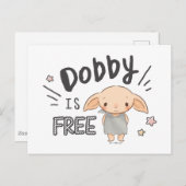 Dobby is vrij briefkaart (Voorkant / Achterkant)