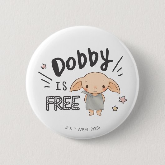 Dobby is vrij ronde button 5,7 cm (Voorkant)