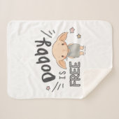 Dobby is vrij sherpa deken (Voorkant (horizontaal))