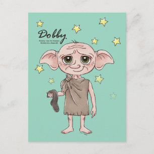 Dobby Watercolor Karakter Kunst Briefkaart