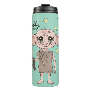 Dobby Watercolor Karakter Kunst Thermosbeker
