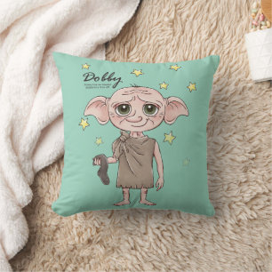 Dobby-watercolor karakterkunst kussen
