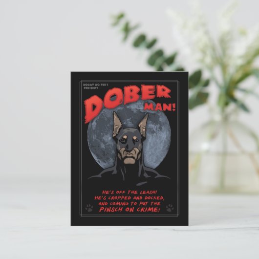 Dober Man! Briefkaart (Staand voorkant)