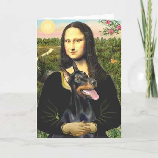 Doberman 1 - Mona Lisa Kaart (Voorkant)