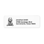 DOBERMAN | Afbeelding op retouradres Etiket (Voorkant)