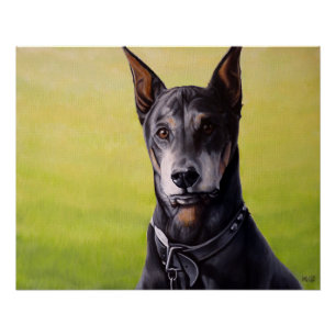 Doberman Art Poster Persoonlijke Prints voor honde Perfect Poster