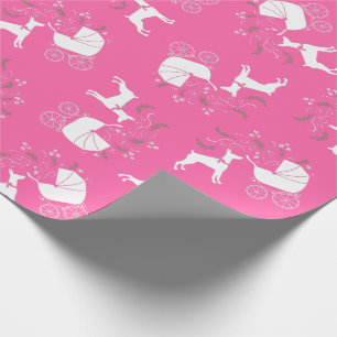 Doberman Baby shower Dog Cadeaupapier
