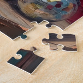 Doberman Balancing Act Christmas Candy Cane Hat Legpuzzel (Zijkant)