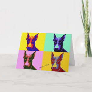 Doberman Birthday Card Kaart