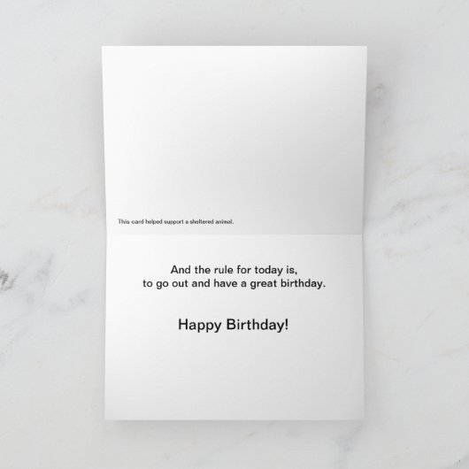 Doberman Birthday Kaart (Binnen)