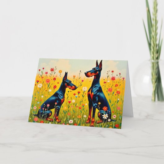 Doberman Blank Kaart (Voorkant)
