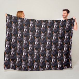 Doberman Blanket Custom Doberman Dog Art Blanket Fleece Deken