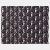 Doberman Blanket Custom Doberman Dog Art Blanket Fleece Deken (Voorkant (Horizontaal))