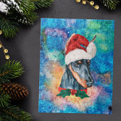 Doberman Breed Dog Kerstmis Legpuzzel