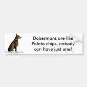 doberman-bumpersticker bumpersticker (Voorkant)