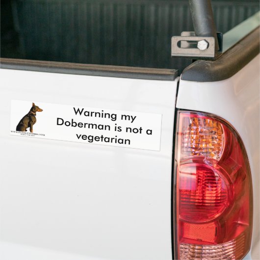doberman-bumpersticker bumpersticker (Op Truck)