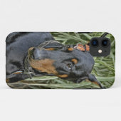 Doberman Butterfly Surprise Case-Mate iPhone Case (Achterkant (horizontaal))