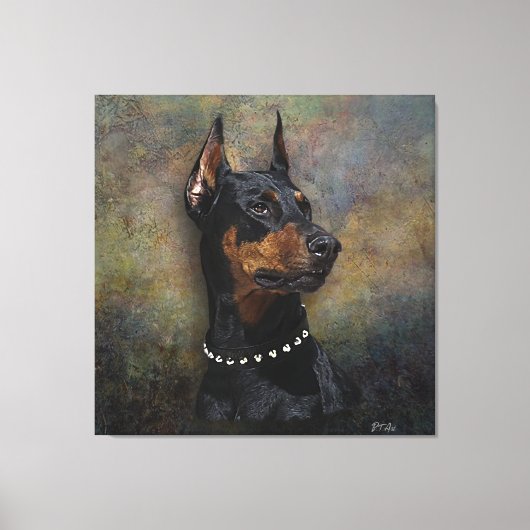 Doberman Canvas Afdruk (Voorkant)