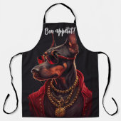 Doberman charm schort (Voorkant)