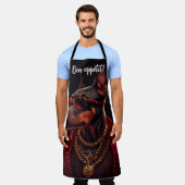 Doberman charm schort (Gedragen)