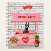 Doberman Chien Valentine's Day Kissing Booth (Devant)