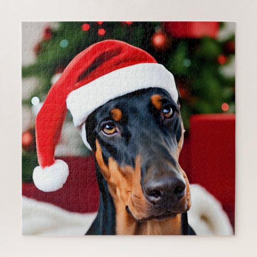 Doberman Christmas Legpuzzel (Verticaal)