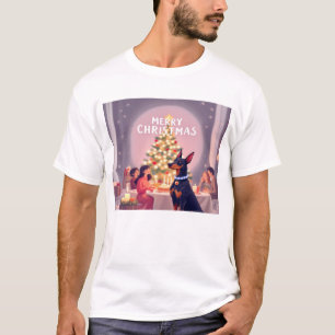 Doberman Christmas T-shirt