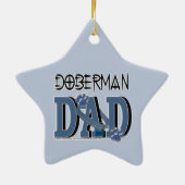 Doberman DAD Keramisch Ornament (Achterkant)