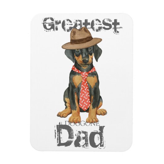Doberman Dad Magneet (Verticaal)