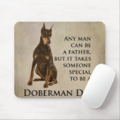 Doberman Dad Mousepad Muismat (Met muis)