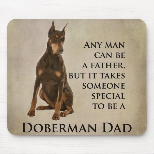Doberman Dad Mousepad Muismat (Voorkant)