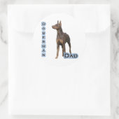 Doberman de rouille Papa 4 - Sticker (Sac)