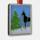 Doberman Décoration de l'arbre dans la forêt (Droite)